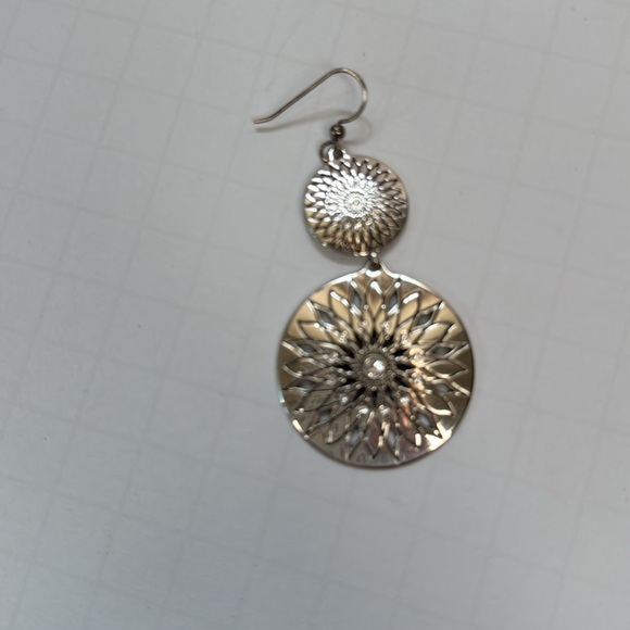 Brighton Earrings Sunburst Duo Drop with Rhinestone Crystals French Wire - Picture 8 of 9